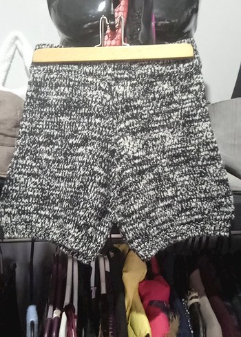 Dilvin yüksek bel örgü şort - Görsel 4