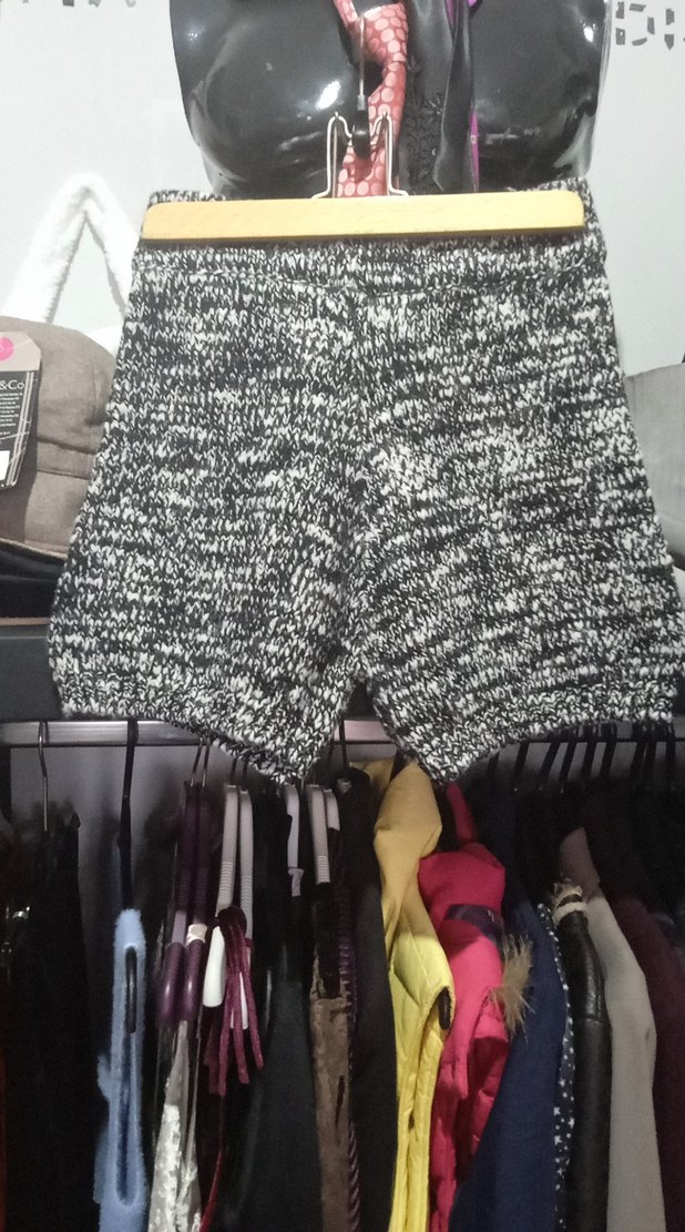 Dilvin yüksek bel örgü şort - Görsel 3