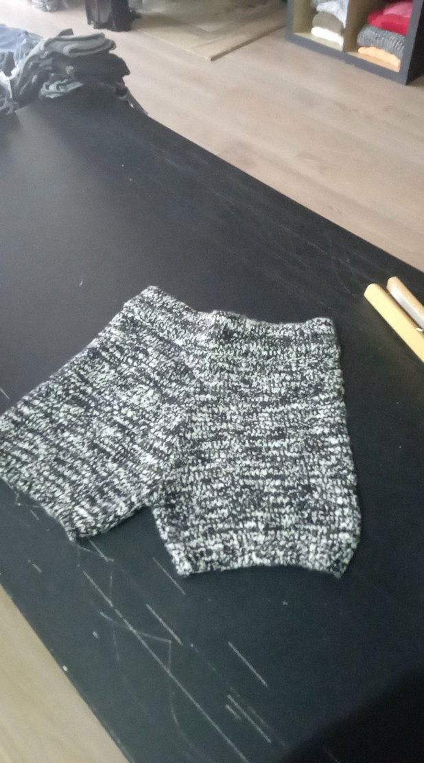 Dilvin yüksek bel örgü şort - Görsel 5