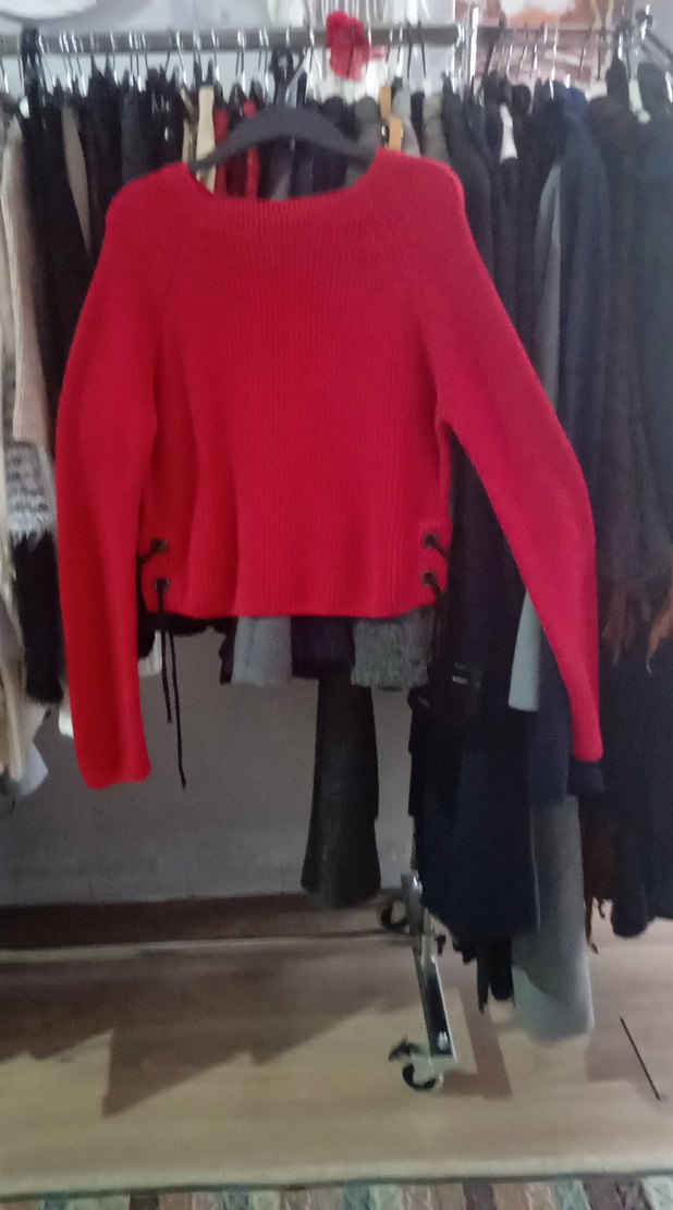 Mavi s yanlar yırtmaçlı çapraz bağcıklı - Görsel 2