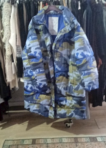 Zara Kamuflaj Desenli Kapitone Ceket Mont, - Görsel 2