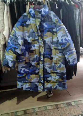 Zara Kamuflaj Desenli Kapitone Ceket Mont, - Görsel 4