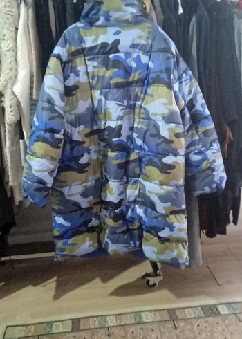 Zara Kamuflaj Desenli Kapitone Ceket Mont, - Görsel 5