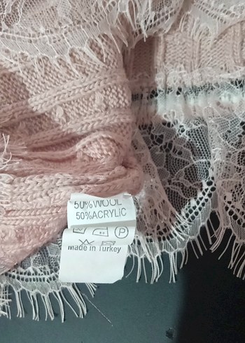dantelli yün Acrilic içerikli salaş - Görsel 7