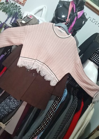 dantelli yün Acrilic içerikli salaş - Görsel 3