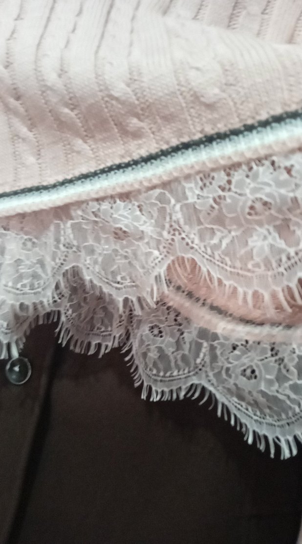 dantelli yün Acrilic içerikli salaş - Görsel 4