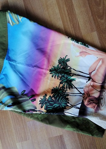 REEF şahane renkler 

Baskılı Yeşil Kemerli Erkek Mini Mayo - Görsel 6