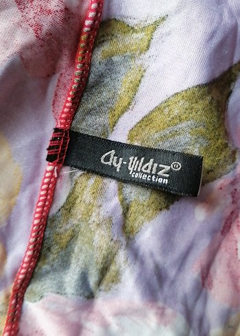 Ay-yıldız Renkli Çiçek Desenli Uzun Askılı V Yaka Body - Görsel 9