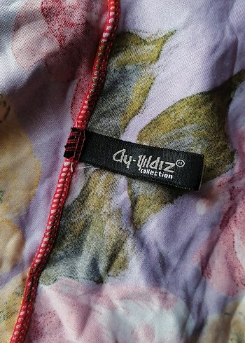 Ay-yıldız Renkli Çiçek Desenli Uzun Askılı V Yaka Body - Görsel 8