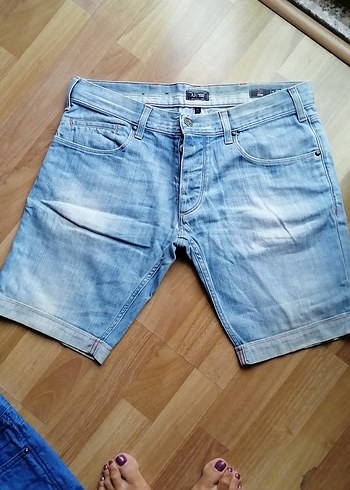 Armani Jeans Armani Jeans 32 Mavi Denim Erkek Mini Şort