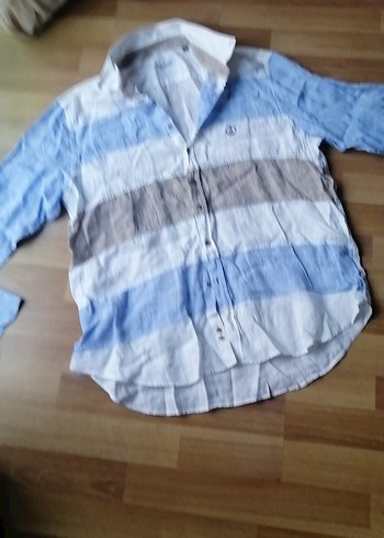l/xl Beden Perfetto Keten Gömlek