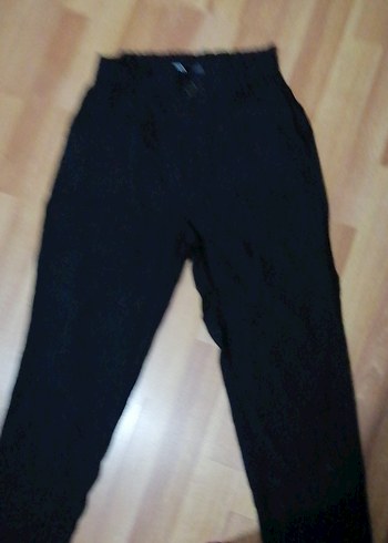 Zara Siyah Kadın Bol Kesim Midi Kot Pantolon