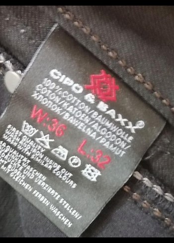 36 Beden kahverengi Renk MOTORSİKLET PANTOLONU CİPO and Baxx