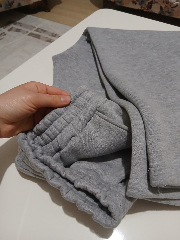 Gri Kadın Rahat Kesim Eşofman Altı - Görsel 2