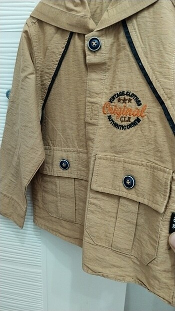 Yağmurluk, Şapkali . 1 yaşa uyumlu.  - Görsel 4