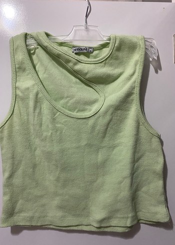 Yeşil Mini Düğmeli Kadın Sweatshirt - Görsel 2