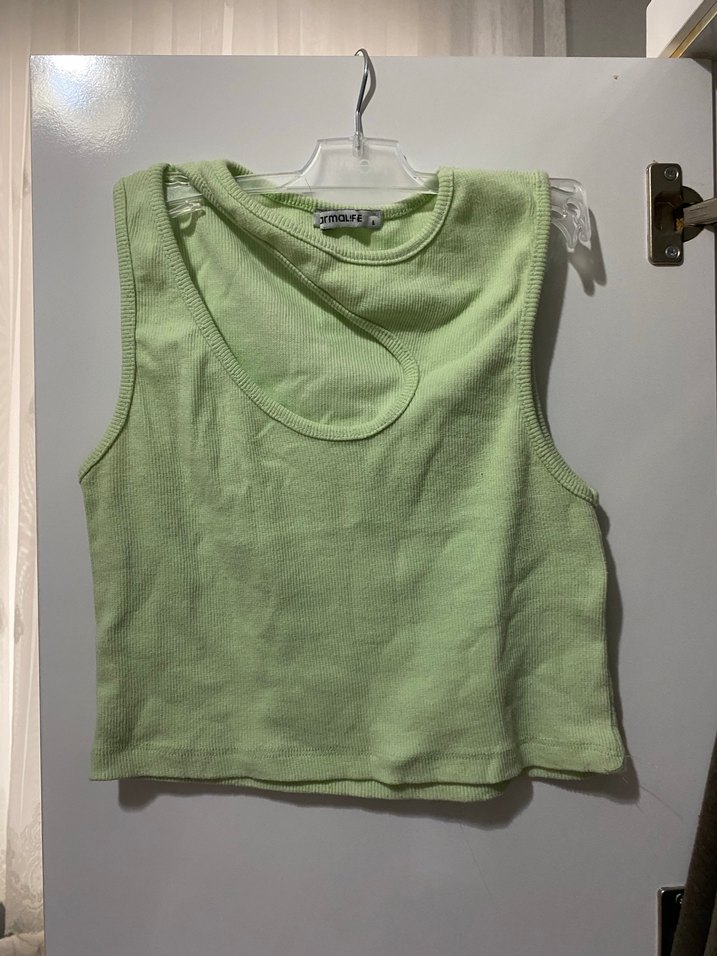 Yeşil Mini Düğmeli Kadın Sweatshirt - Görsel 3