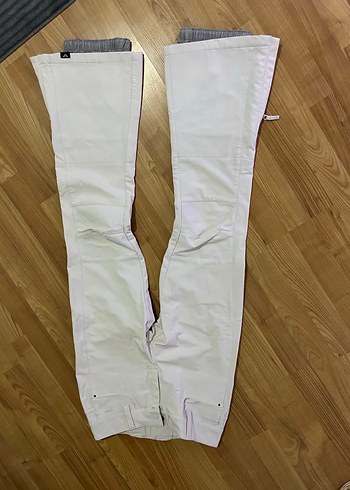 Roxy ROXY Beyaz Kadın Pantolon, Fermuarlı, Pamuklu