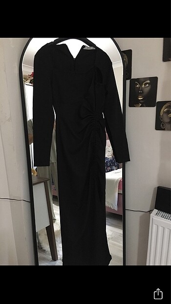 Diğer Siyah dekolteli elbise