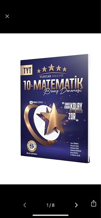 Bilgi sarmal yıldızlar yarışıyor tyt matematik deneme