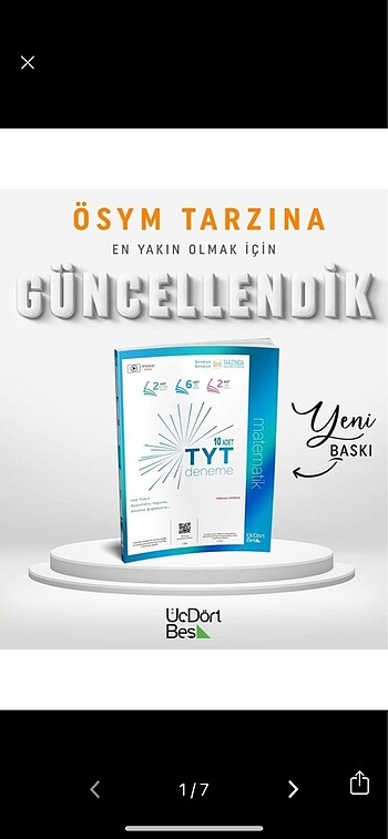 345 tyt matematik 10lu deneme