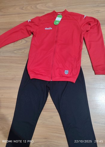 Kırmızı Fermuarlı Erkek eşofman takımı - Görsel 3