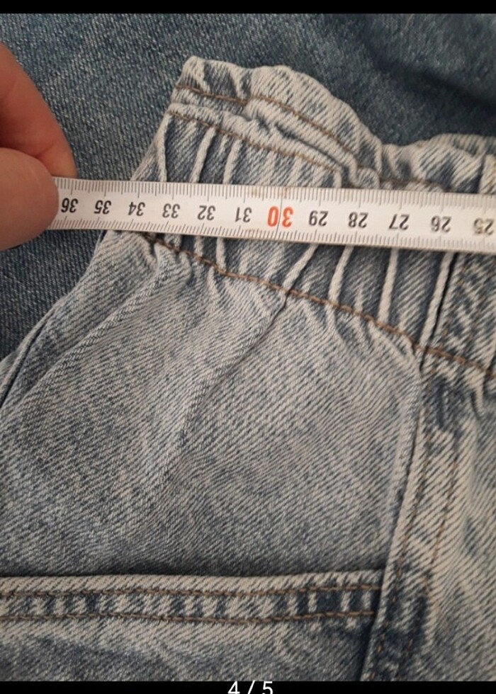 Bayan jean sort - Görsel 4