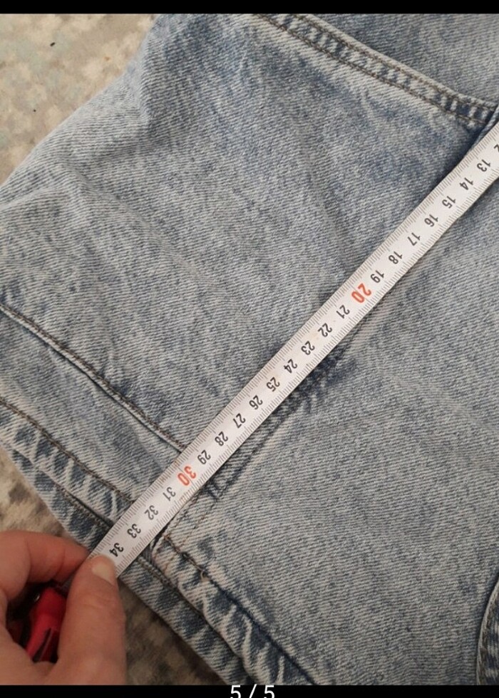 Bayan jean sort - Görsel 5