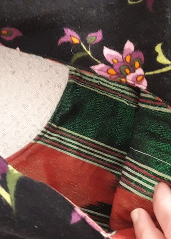 Mor Baskılı Bohem Kadın Çanta - Görsel 5