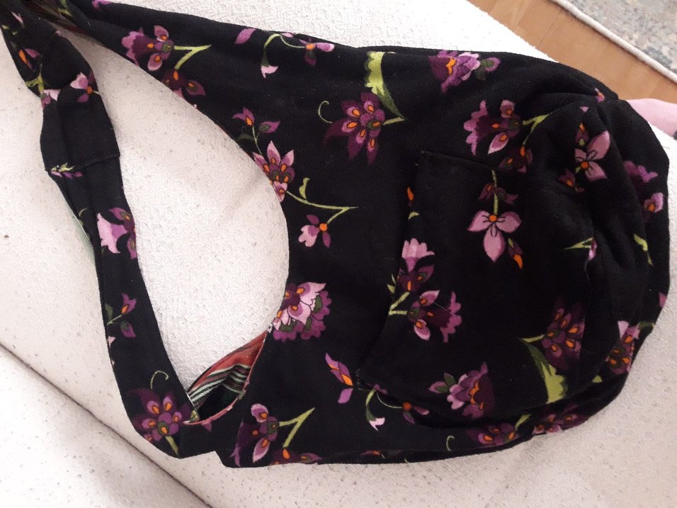 Mor Baskılı Bohem Kadın Çanta - Görsel 2