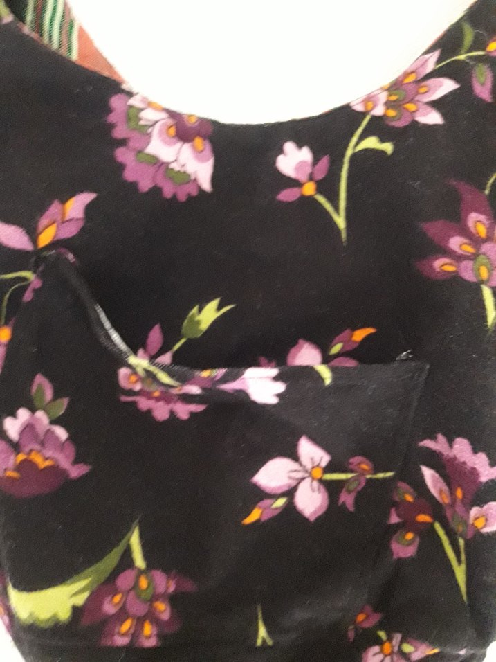 Mor Baskılı Bohem Kadın Çanta - Görsel 4