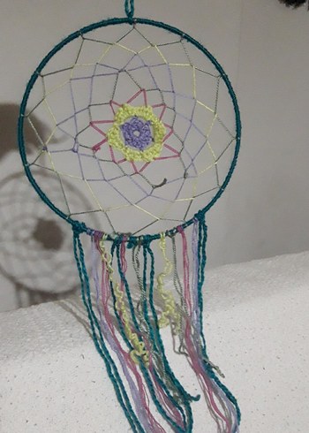 Renkli Örgü Sarkaç Duvar Dekoru - Görsel 2