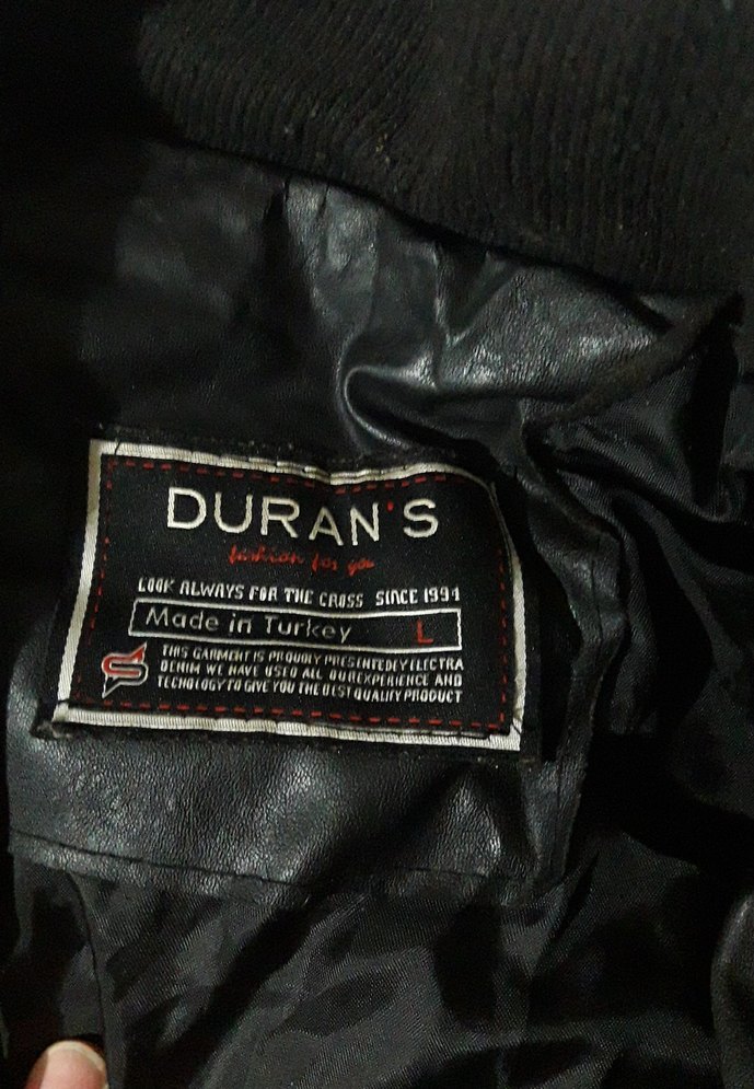 Erkek Siyah Deri Biker Ceket - Görsel 4