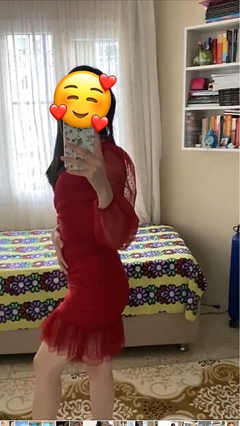 Trendyol & Milla Şık mini kırmızı elbise