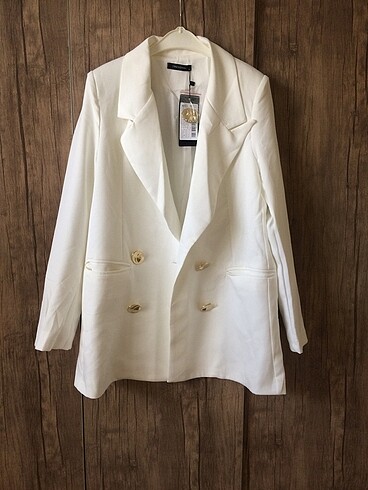 Beyaz Blazer ceket