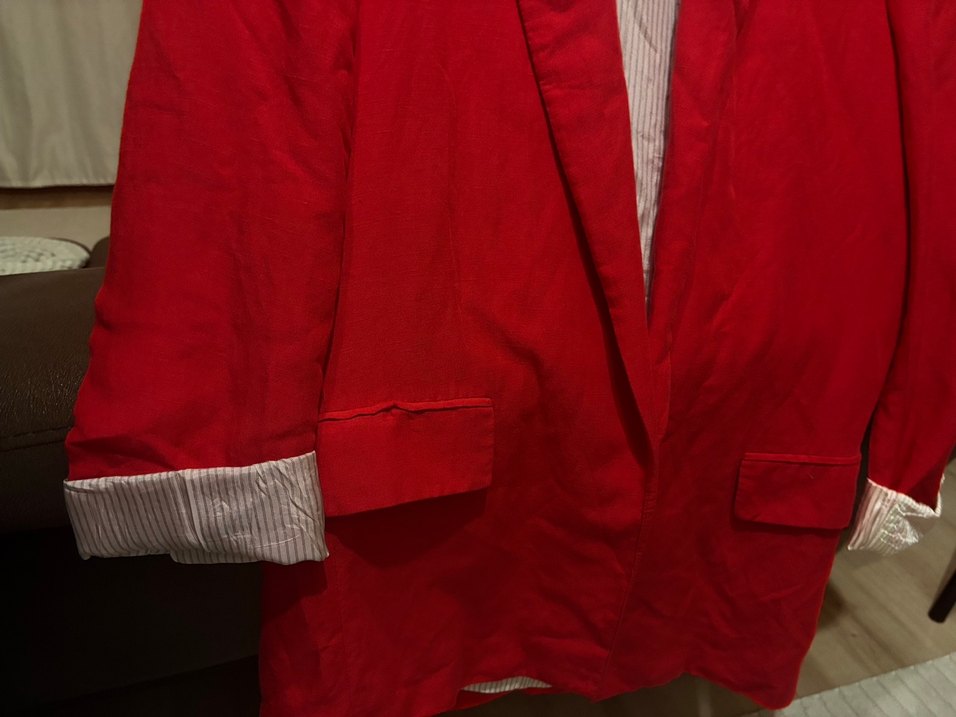 Kırmızı blazer ceket - Görsel 2