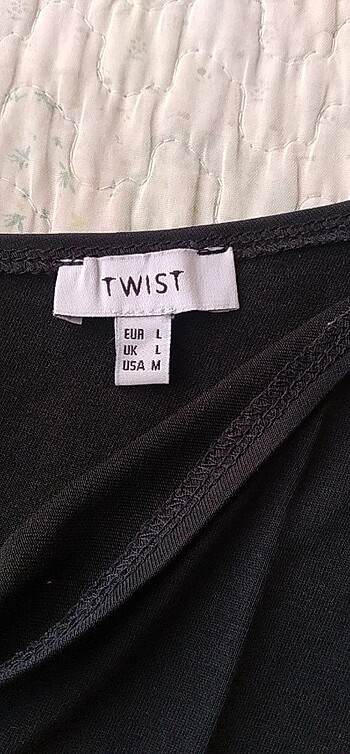 Twist tek omuzlu bluz