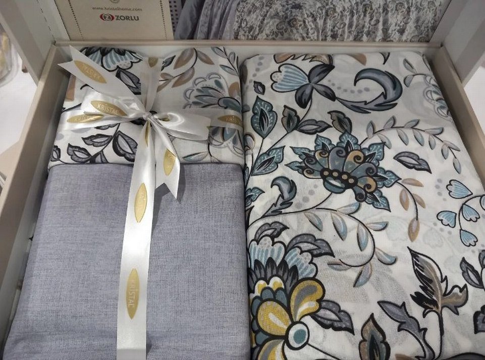 Gri Desenli Nevresim Takımı - Görsel 2