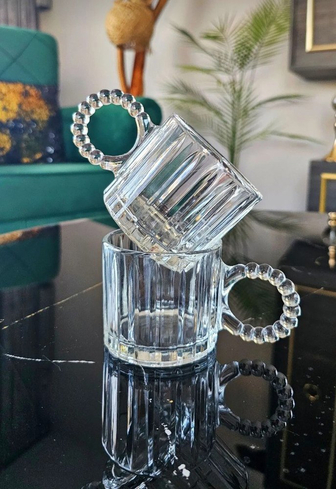 Boncuk kulplu bardak - Görsel 2