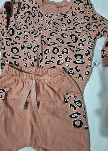 Kahverengi Leopar Desenli Bebek Takımı - Görsel 3