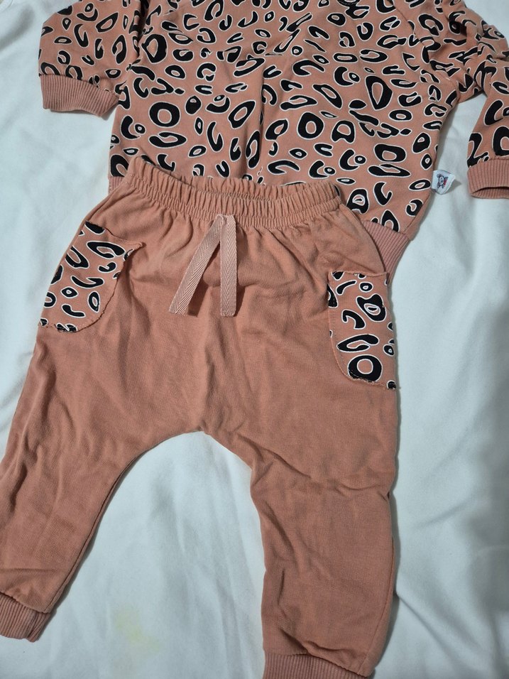 Kahverengi Leopar Desenli Bebek Takımı - Görsel 2