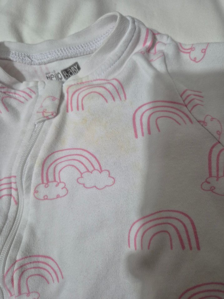 Beyaz Fermuarlı Bebek Kız Tulumu - Görsel 2