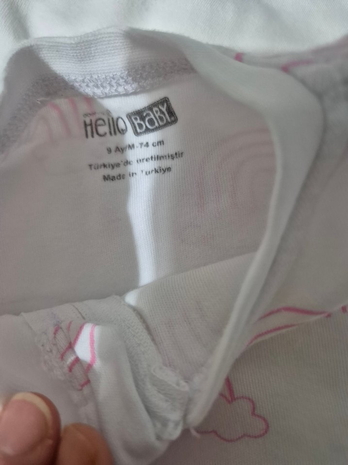 Beyaz Fermuarlı Bebek Kız Tulumu - Görsel 3