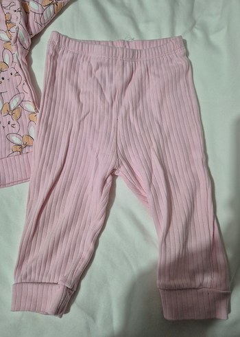 Pembe Örgü Bebek Kız Takımı Uzun Kollu - Görsel 3