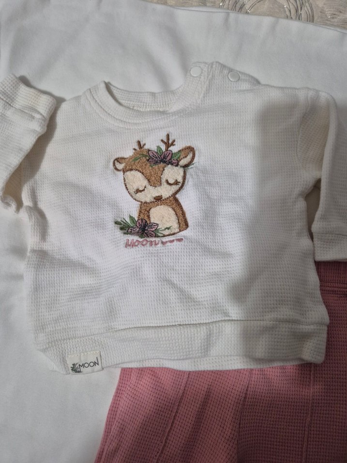 Nakışlı Triko Bebek Kız Takımı - Görsel 4