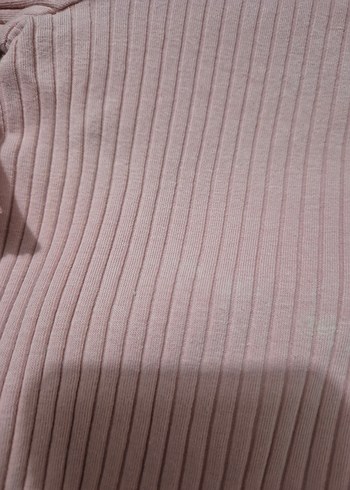 Kız Çocuk Pembe Pilili Uzun Kollu Bluz - Görsel 3