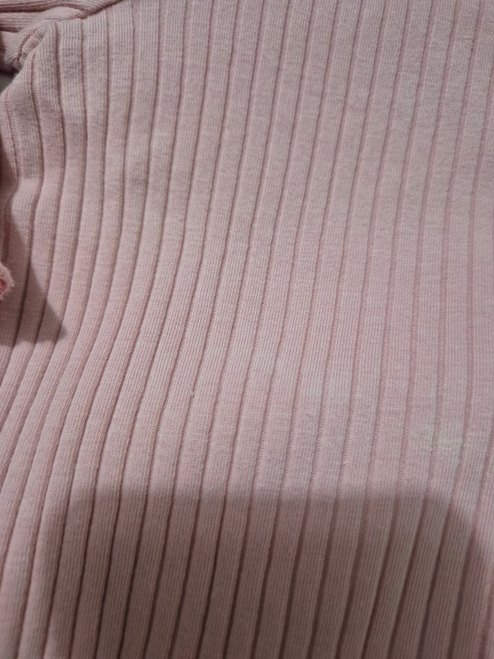 Kız Çocuk Pembe Pilili Uzun Kollu Bluz - Görsel 3