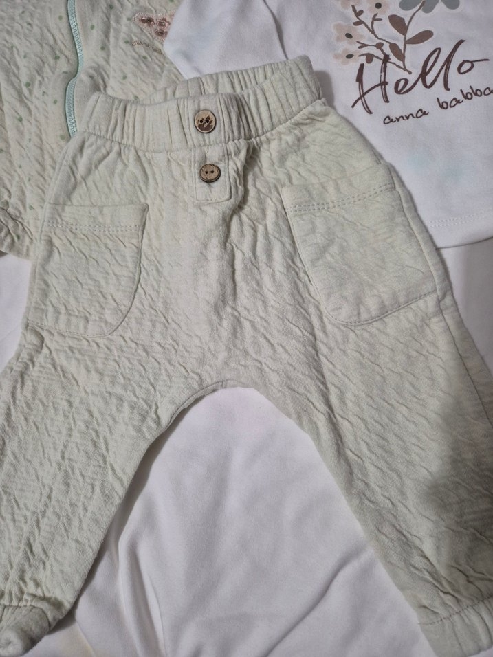 Bebek Erkek Nakışlı Pamuklu 3'lü Takım - Görsel 2