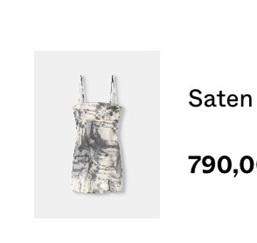 bershka askılı YENİ ETİKETLİ saten dokulu mini elbise