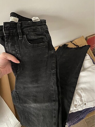 32 Beden stradivarius flare cropped pantolon